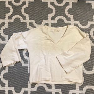 Madewell Cropped 3/4 sleeve shirt women’s small